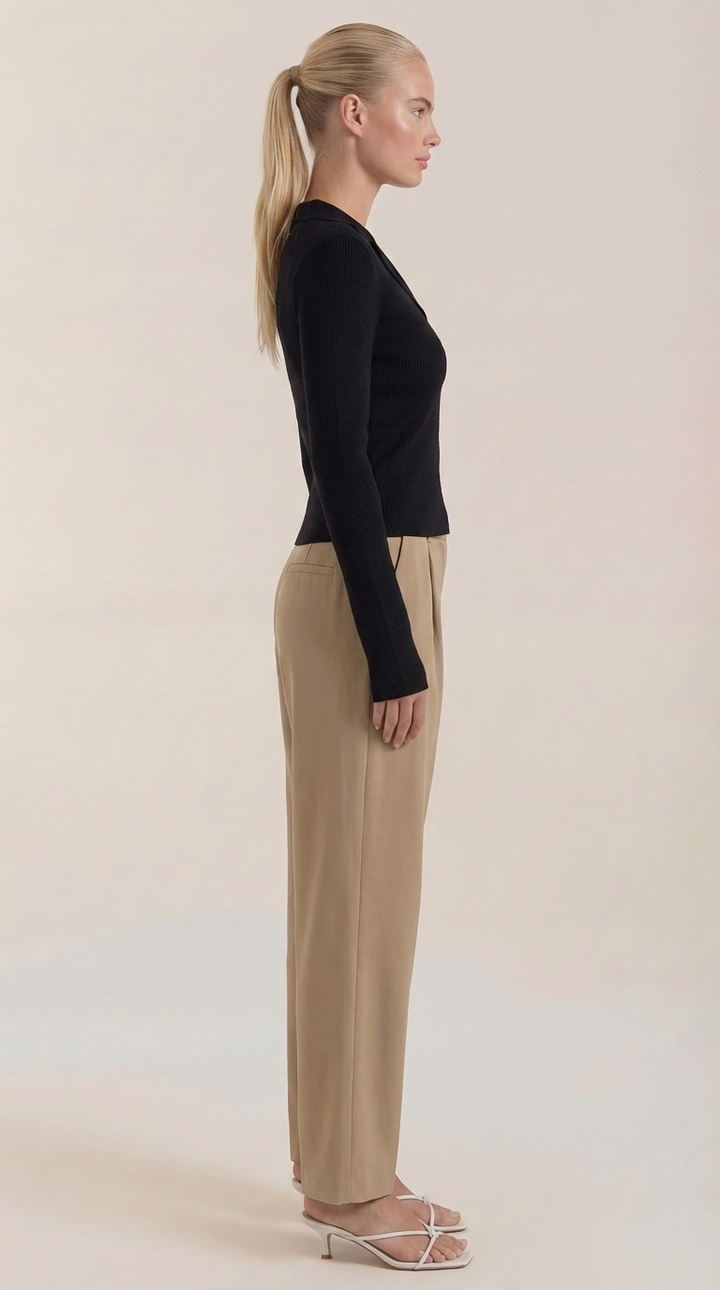 'Sara' elegante gebreide hals trui