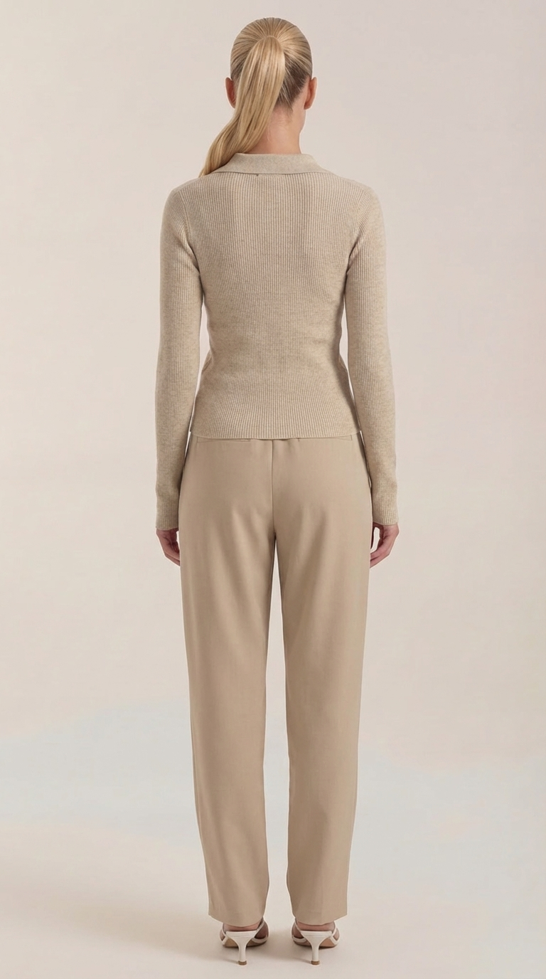 'Sara' elegante gebreide hals trui