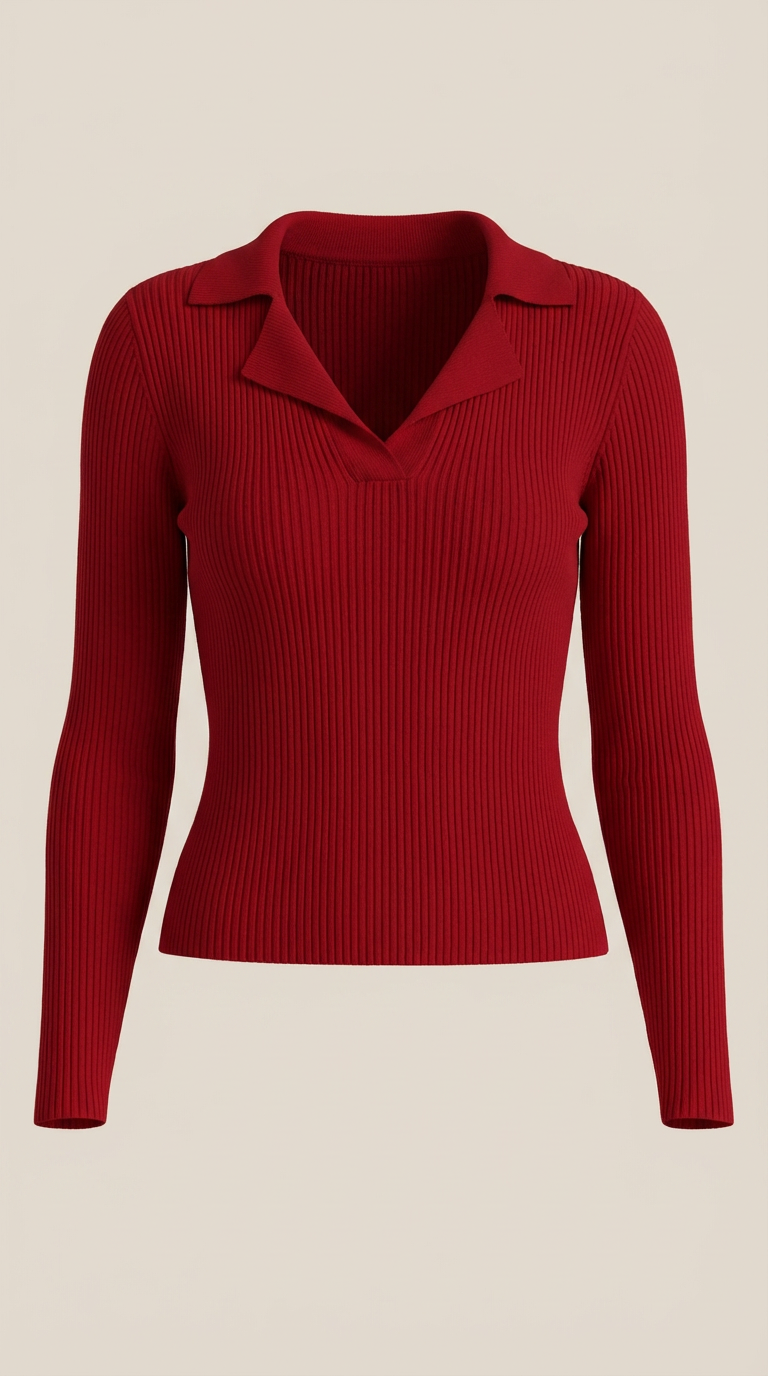 'Sara' elegante gebreide hals trui