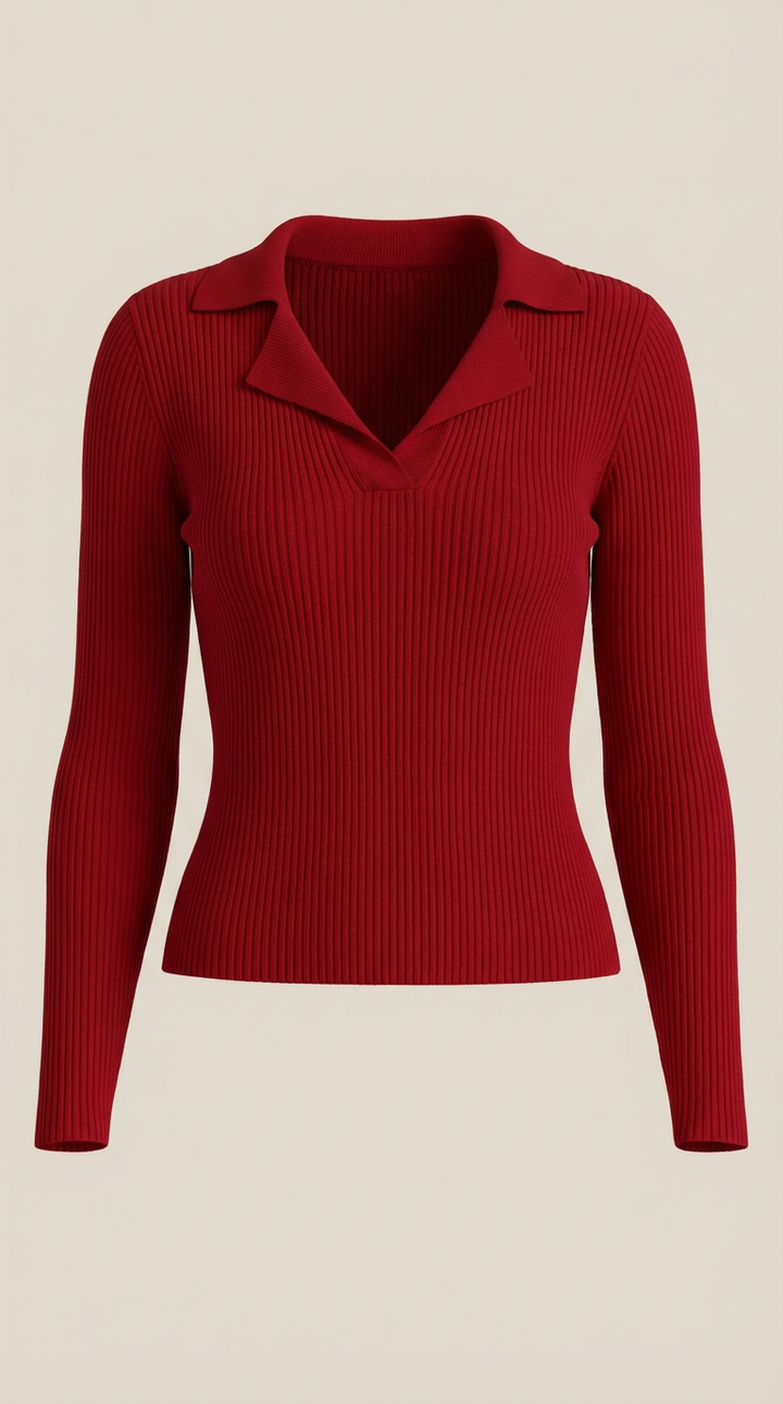 'Sara' elegante gebreide hals trui