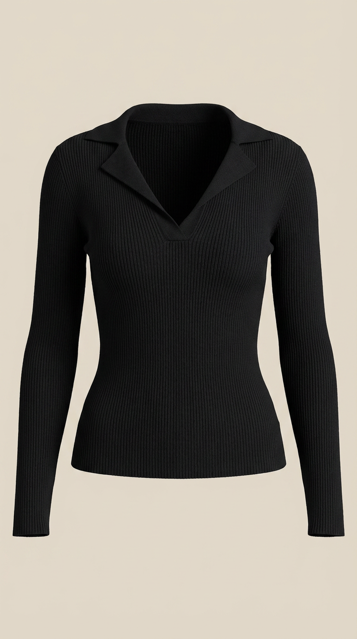 'Sara' elegante gebreide hals trui