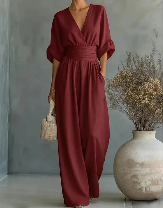 Feline | Elegante, Vloeiende Jumpsuit