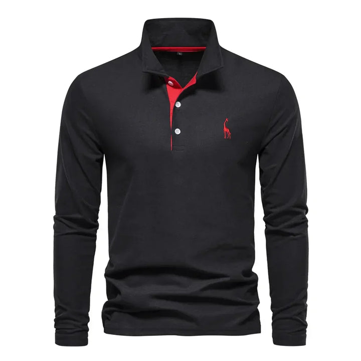 Van Laarhoven Mode | Poloshirt met lange mouwen