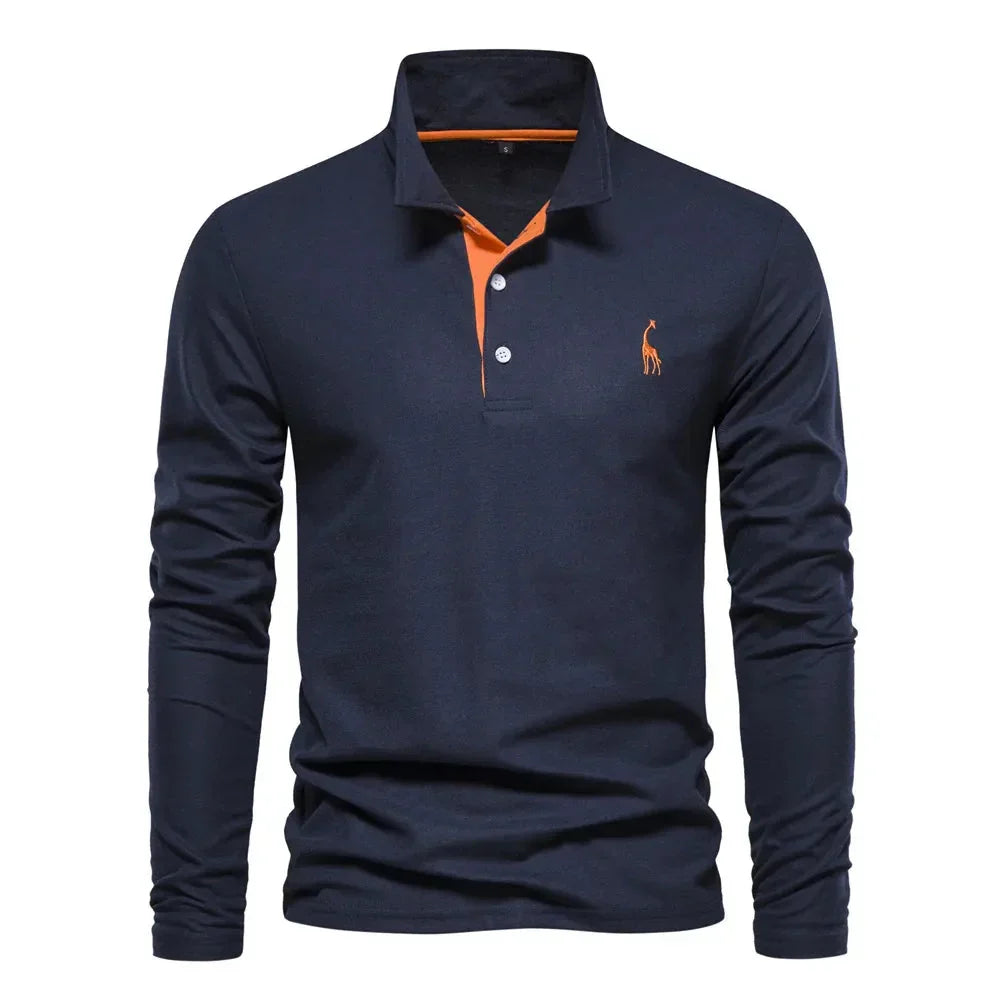 Van Laarhoven Mode | Poloshirt met lange mouwen