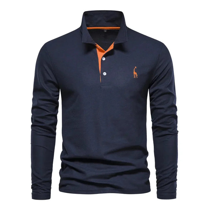 Van Laarhoven Mode | Poloshirt met lange mouwen