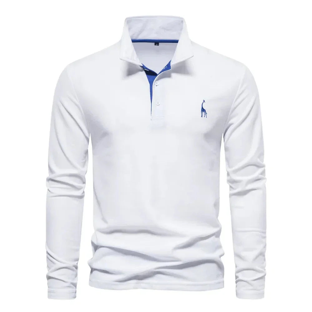 Van Laarhoven Mode | Poloshirt met lange mouwen