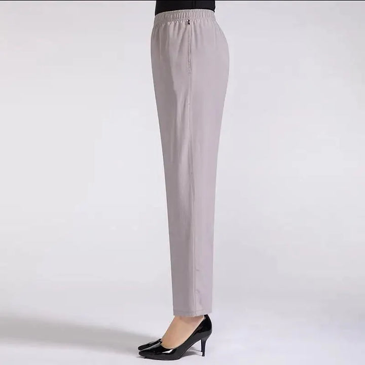 Zoé | Nette Dames Stretch Broek met Hoge Taille